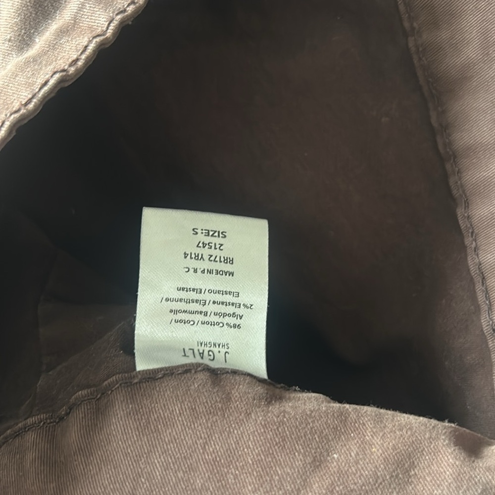 J Galt Brandy Melville Brown Flare Pants Size Small - Picture 5 of 8